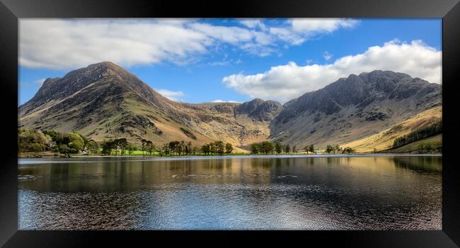 Looking Up Buttermere Framed Print by Roger Green