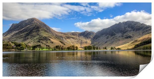 Looking Up Buttermere Print by Roger Green