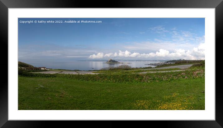  St Michaels mount Cornwall  Framed Mounted Print by kathy white