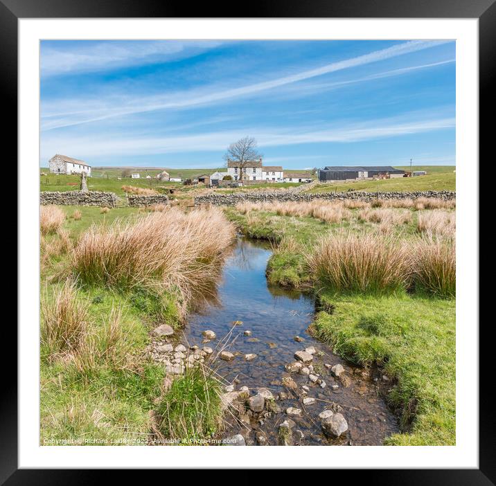 Birk Rigg Farm, Teesdale Framed Mounted Print by Richard Laidler