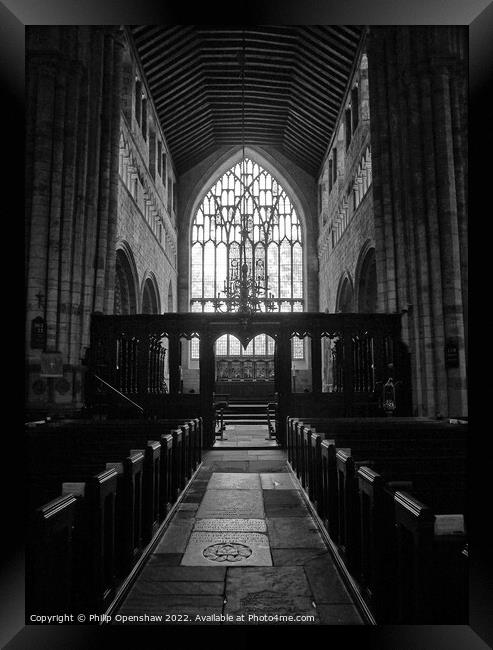Cartmel Priory Framed Print by Philip Openshaw