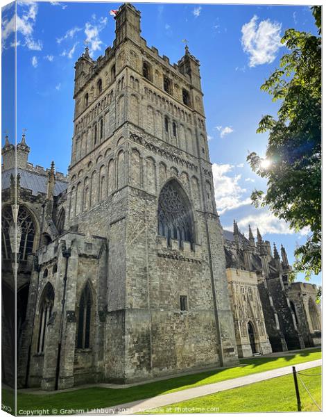 Exeter Cathedral Canvas Print by Graham Lathbury