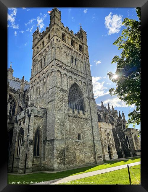 Exeter Cathedral Framed Print by Graham Lathbury