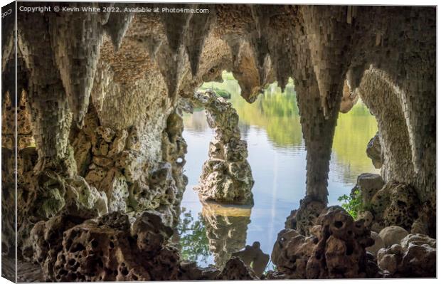 The Grotto at Painshill Canvas Print by Kevin White
