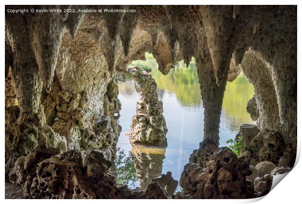 The Grotto at Painshill Print by Kevin White