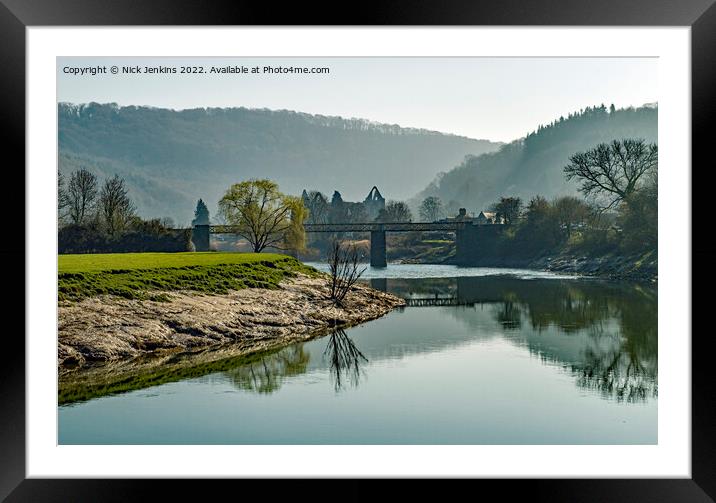 The River Wye at Tintern  Framed Mounted Print by Nick Jenkins