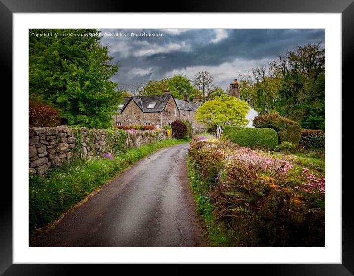 Serene Beauty of Wye Valley Countryside Framed Mounted Print by Lee Kershaw