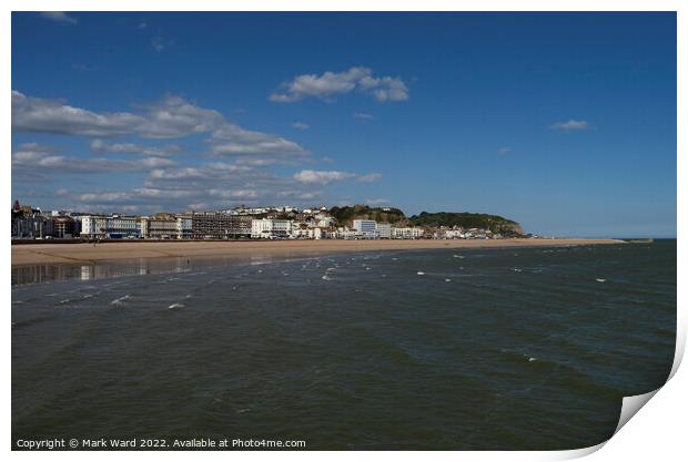 Hastings Seafront in April. Print by Mark Ward