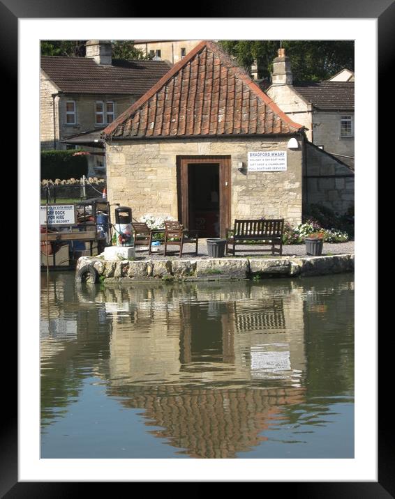 Boathouse, Bradford upon Avon. Framed Mounted Print by Heather Goodwin