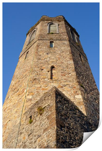 Old St Mary Church Bell Tower in Clonmel, Ireland Print by Artur Bogacki