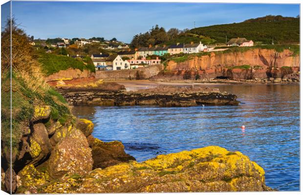 Town of Dunmore East in Ireland Canvas Print by Artur Bogacki