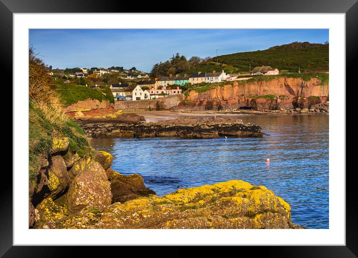 Town of Dunmore East in Ireland Framed Mounted Print by Artur Bogacki