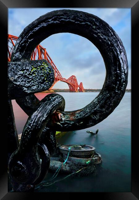 Heavy metal... Forth bridge through anchor parts  Framed Print by JC studios LRPS ARPS