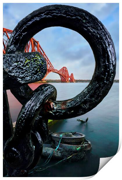 Heavy metal... Forth bridge through anchor parts  Print by JC studios LRPS ARPS