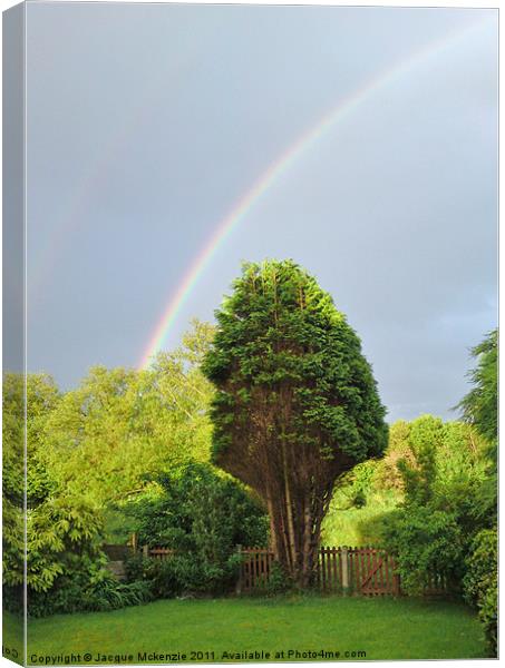 SOME WHERE  OVER THE RAINBOW Canvas Print by Jacque Mckenzie