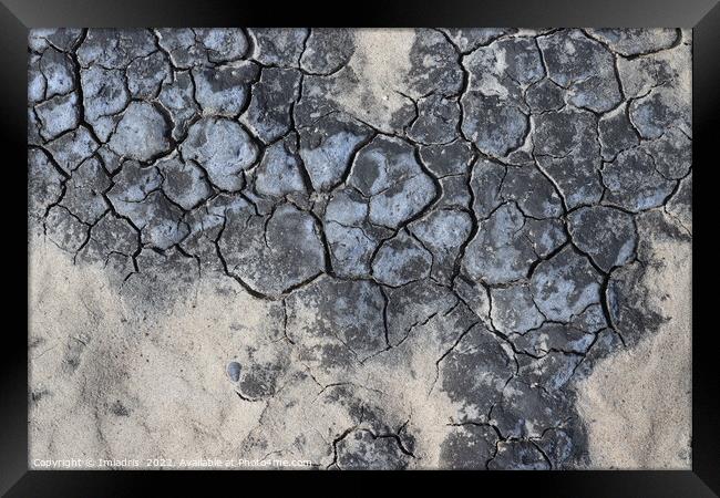 Cracks in the sand, Opal Coast Framed Print by Imladris 