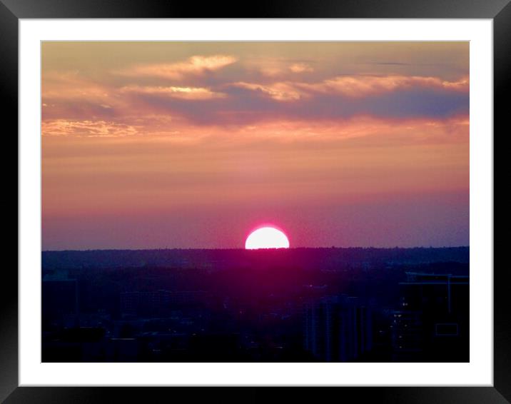 Ottawa Sunset Framed Mounted Print by Stephanie Moore