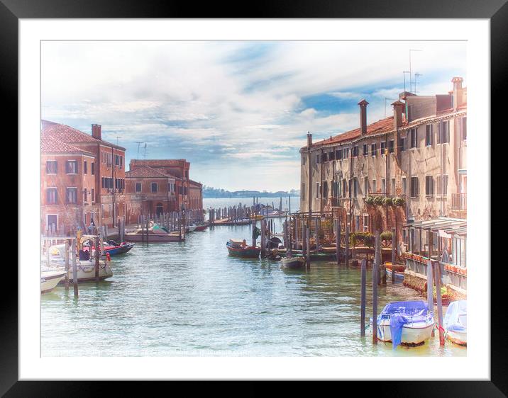 Morning in Guidecca - Venice Framed Mounted Print by Philip Openshaw