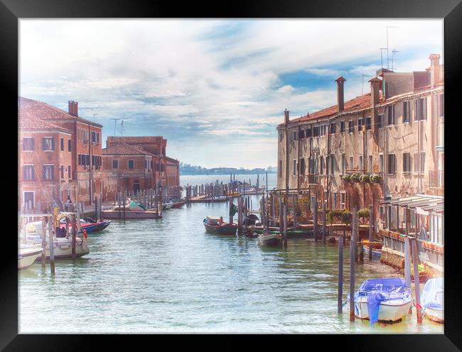 Morning in Guidecca - Venice Framed Print by Philip Openshaw