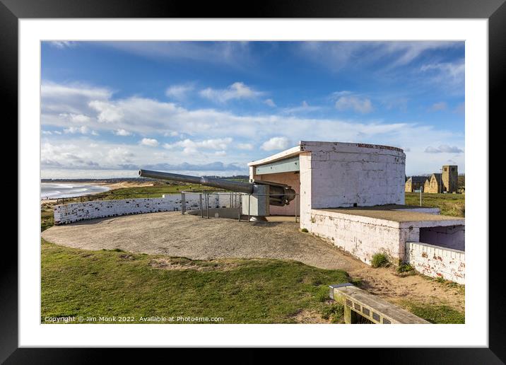 Blyth Battery, Northumberland Framed Mounted Print by Jim Monk