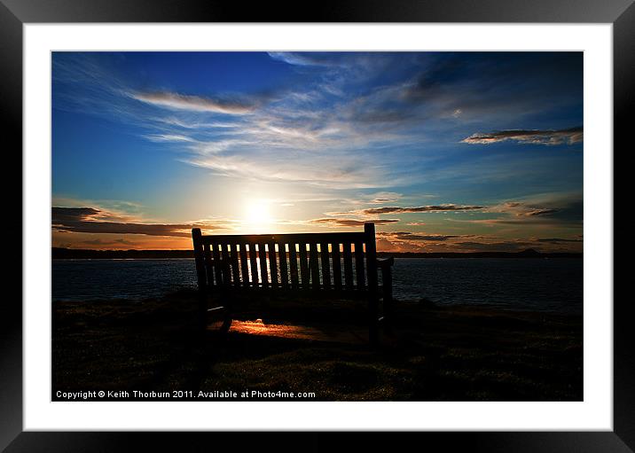 Seat with a View Framed Mounted Print by Keith Thorburn EFIAP/b