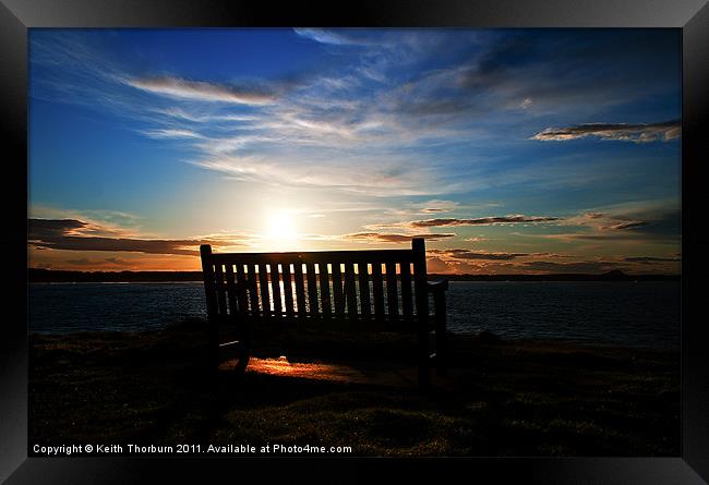 Seat with a View Framed Print by Keith Thorburn EFIAP/b