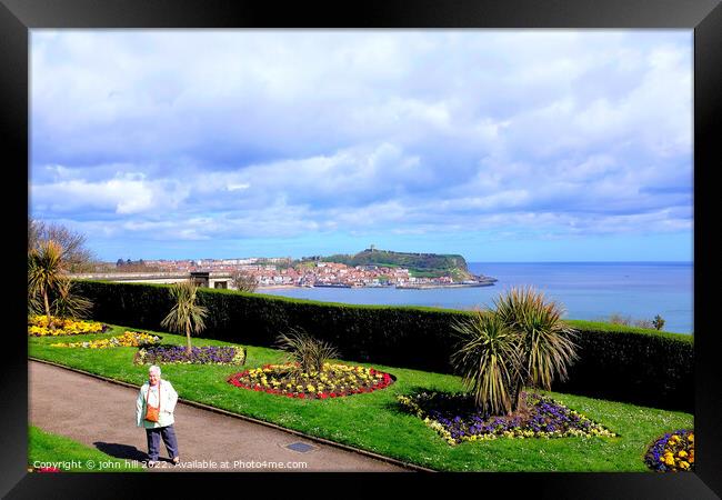 South cliff Gardens, Scarborough, Yorkshire,UK. Framed Print by john hill