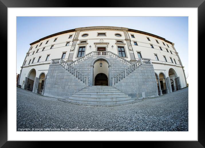 The castle of Udine, Italy Framed Mounted Print by Sergio Delle Vedove
