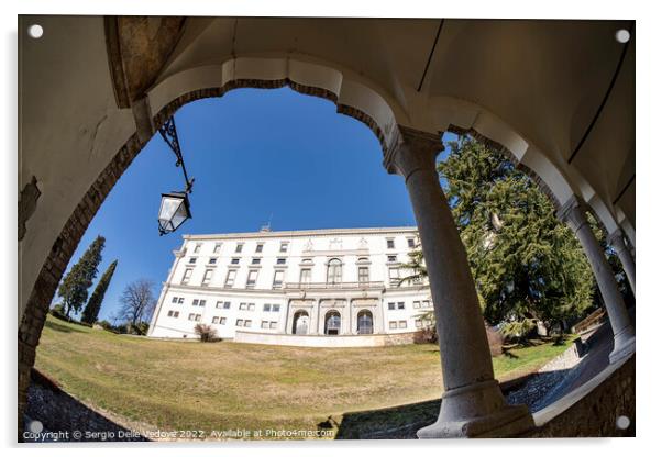 The castle of Udine, Italy Acrylic by Sergio Delle Vedove