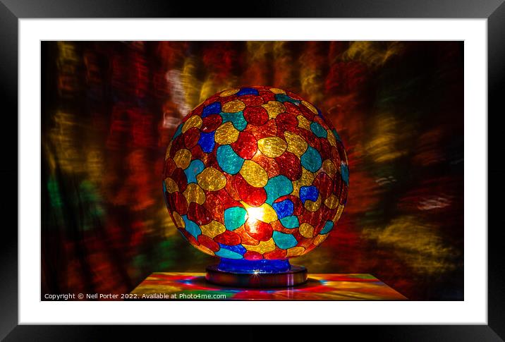 Circle of colour Framed Mounted Print by Neil Porter