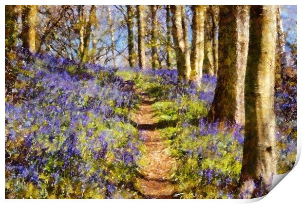 Bluebell Art Print by Martyn Arnold