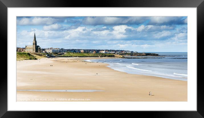 Long Sands Beach Framed Mounted Print by Jim Monk