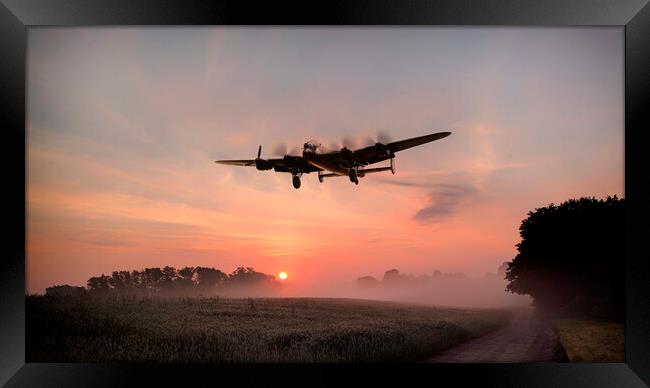 Lancaster Dawn Return Framed Print by J Biggadike