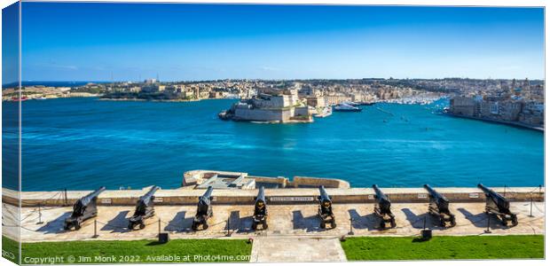 The Saluting Battery, Valletta Canvas Print by Jim Monk