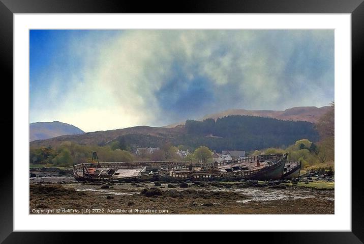 3 boat wrecks isle of mull Framed Mounted Print by dale rys (LP)