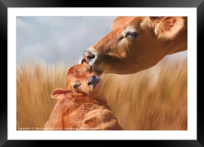 Let Mom Clean Your Ears Framed Mounted Print by Donna Kennedy