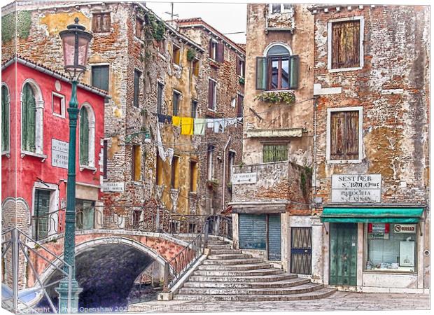 San Polo - Venice Canvas Print by Philip Openshaw