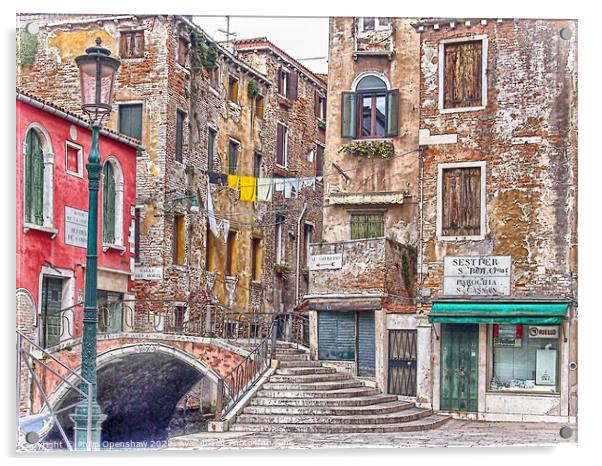 San Polo - Venice Acrylic by Philip Openshaw