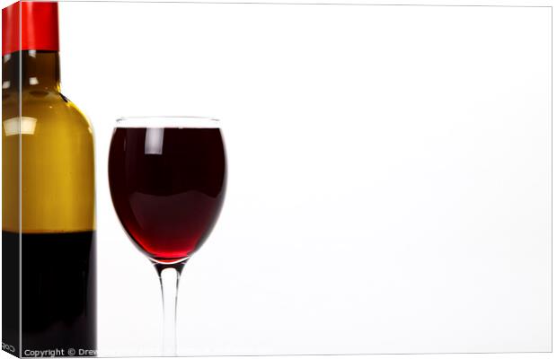 Red Wine Canvas Print by Drew Gardner