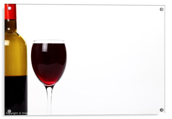 Red Wine Acrylic by Drew Gardner