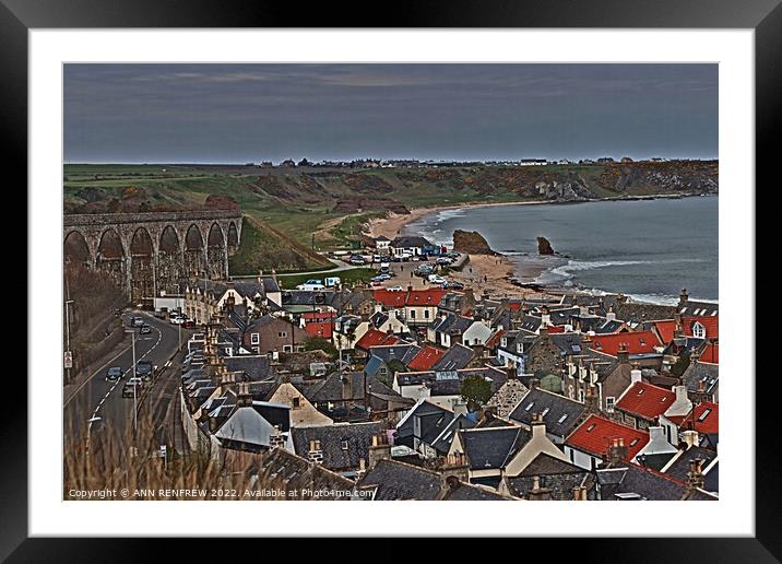 Looking over Cullen Framed Mounted Print by ANN RENFREW