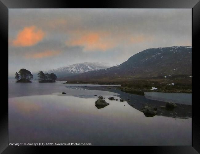 loch ossian  Framed Print by dale rys (LP)