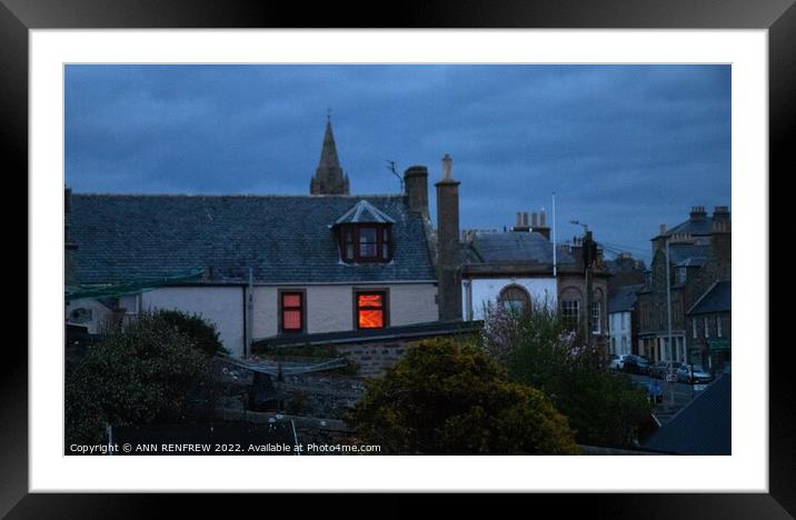 Building on fire? Framed Mounted Print by ANN RENFREW