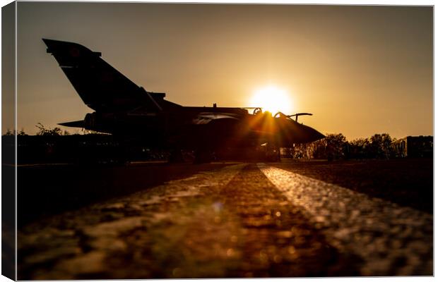 Tornado Silhouette Canvas Print by J Biggadike