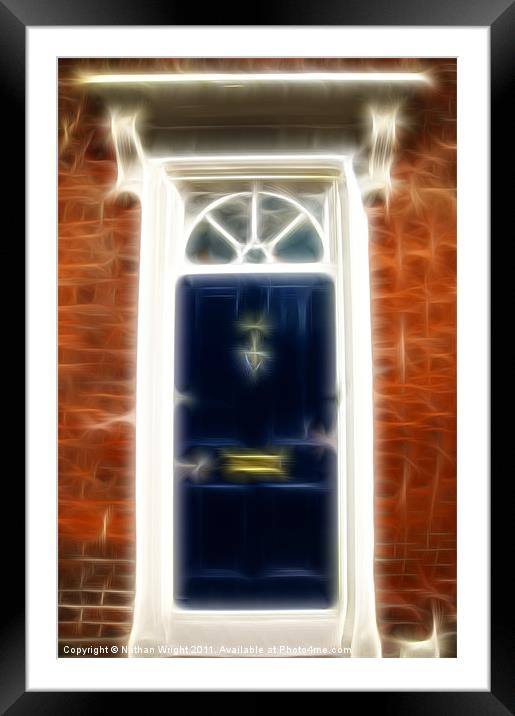 Blue door and more Framed Mounted Print by Nathan Wright
