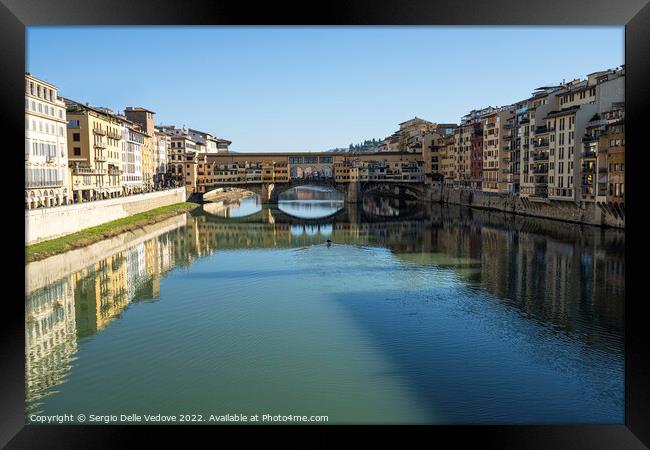 Ponte Vecchio in Florence, Italy Framed Print by Sergio Delle Vedove