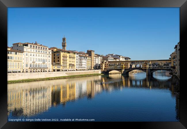 Ponte Vecchio in Florence, Italy Framed Print by Sergio Delle Vedove