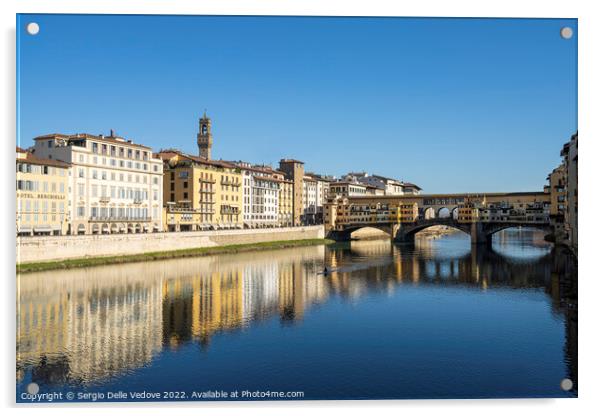 Ponte Vecchio in Florence, Italy Acrylic by Sergio Delle Vedove