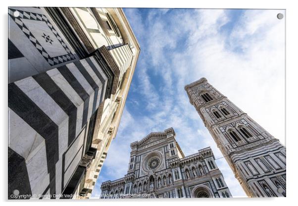 Santa Maria del Fiore basilica in Florence, Italy Acrylic by Sergio Delle Vedove