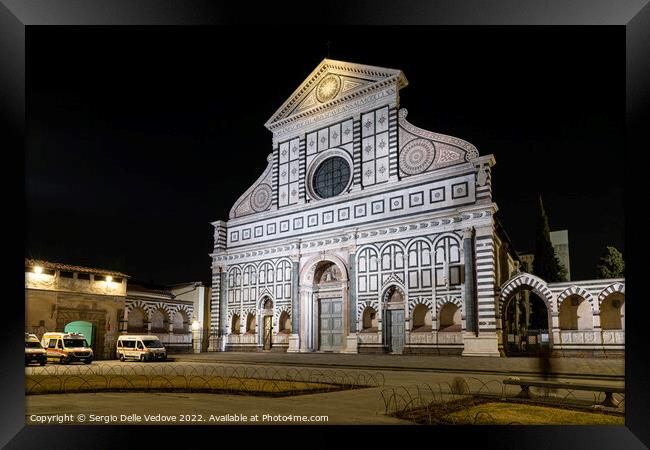 Santa Maria Novella church in Florence, Italy Framed Print by Sergio Delle Vedove